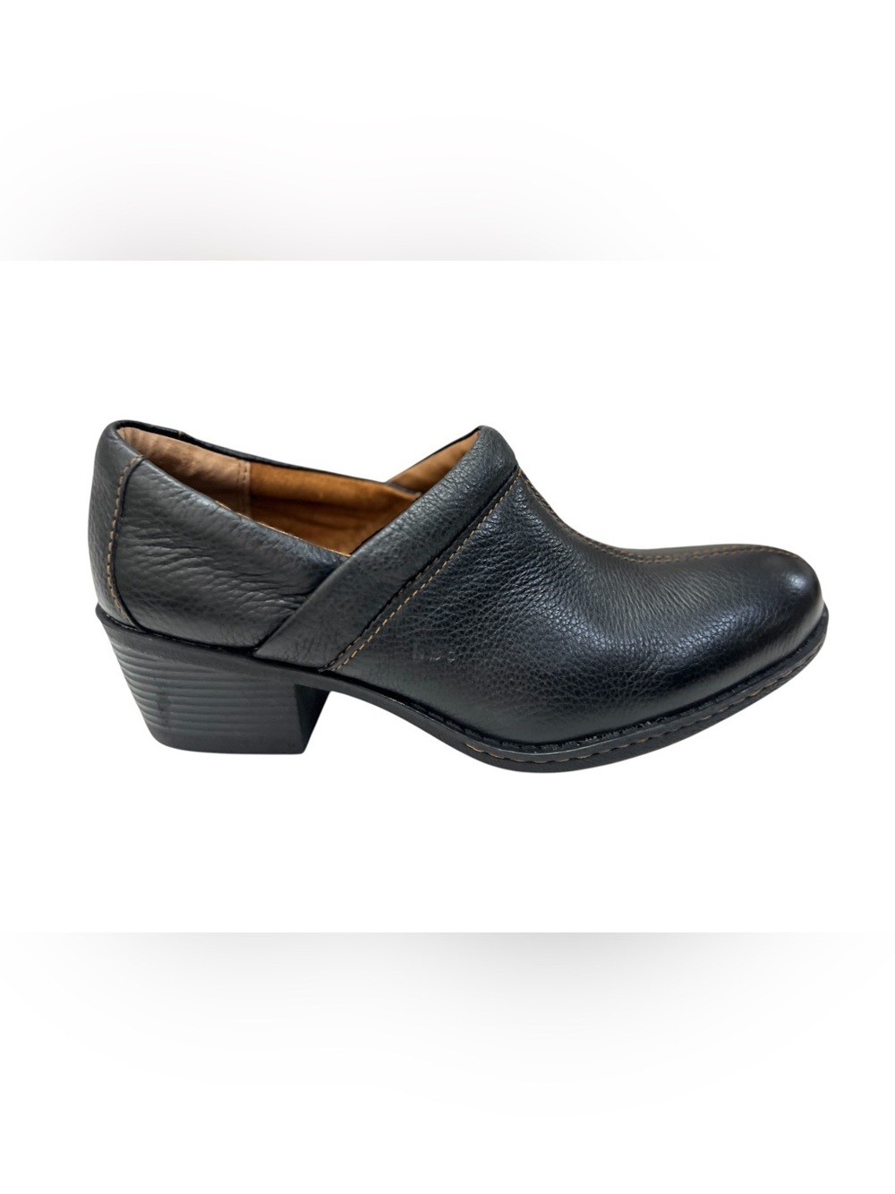 B.O.C Peggy Clog Women's Size M/W 11 US Shoes Leather Black Slip On BC3546